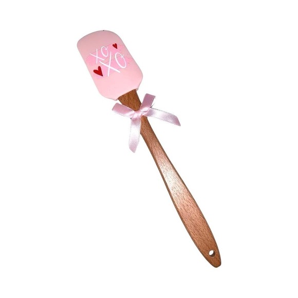 Pink Valentine's Day Oven Mitt and Spatula Bundle Secret ingredient is Love - Picture 2 of 4